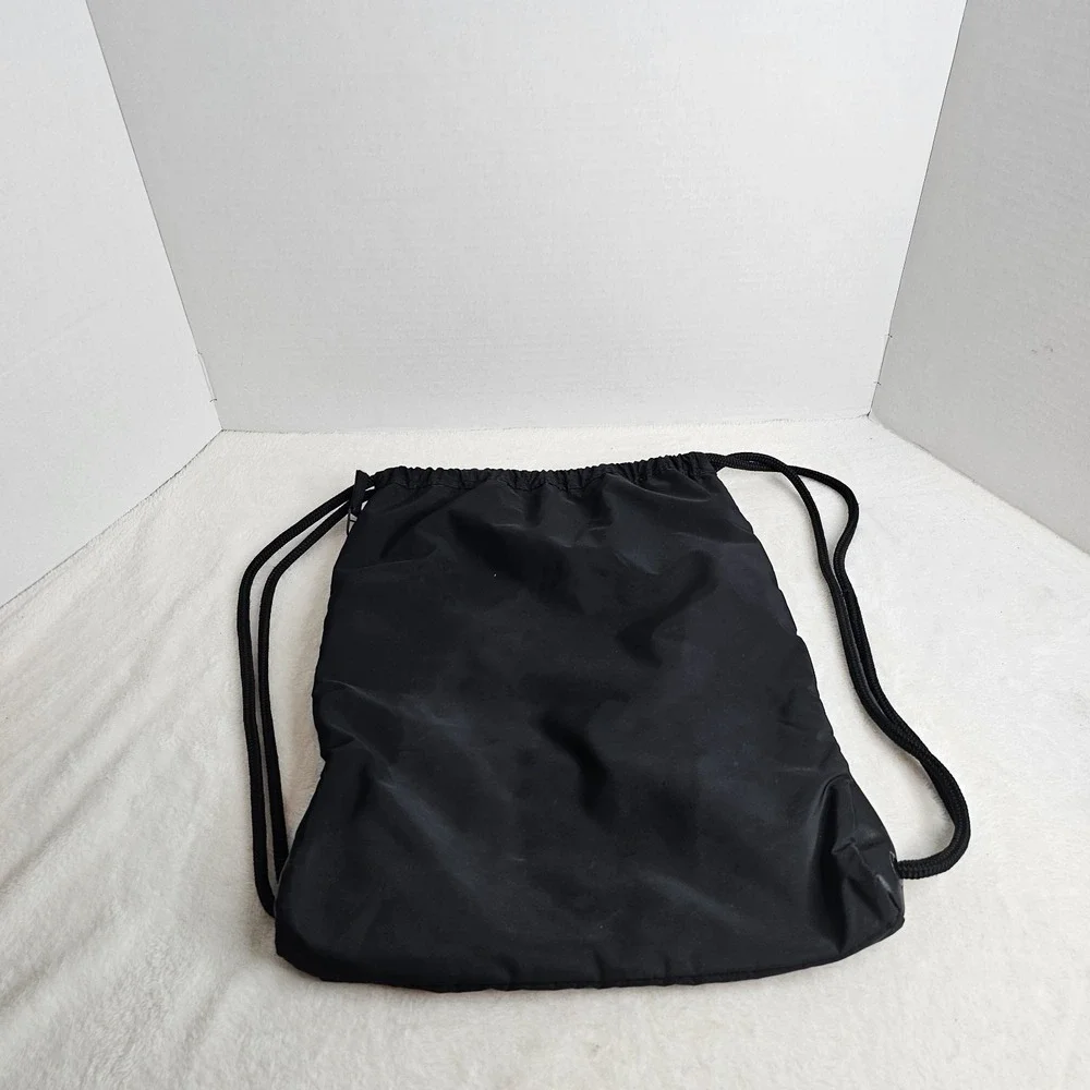 Adidas BlackDrawstring Cinch Sack Backpack ,Zipper pocket,  Sport,locker storage
